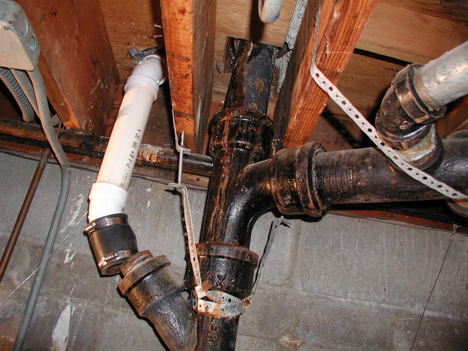 Cast iron plumbing